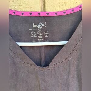 BLACK SCRUB SET- Heart and Soul